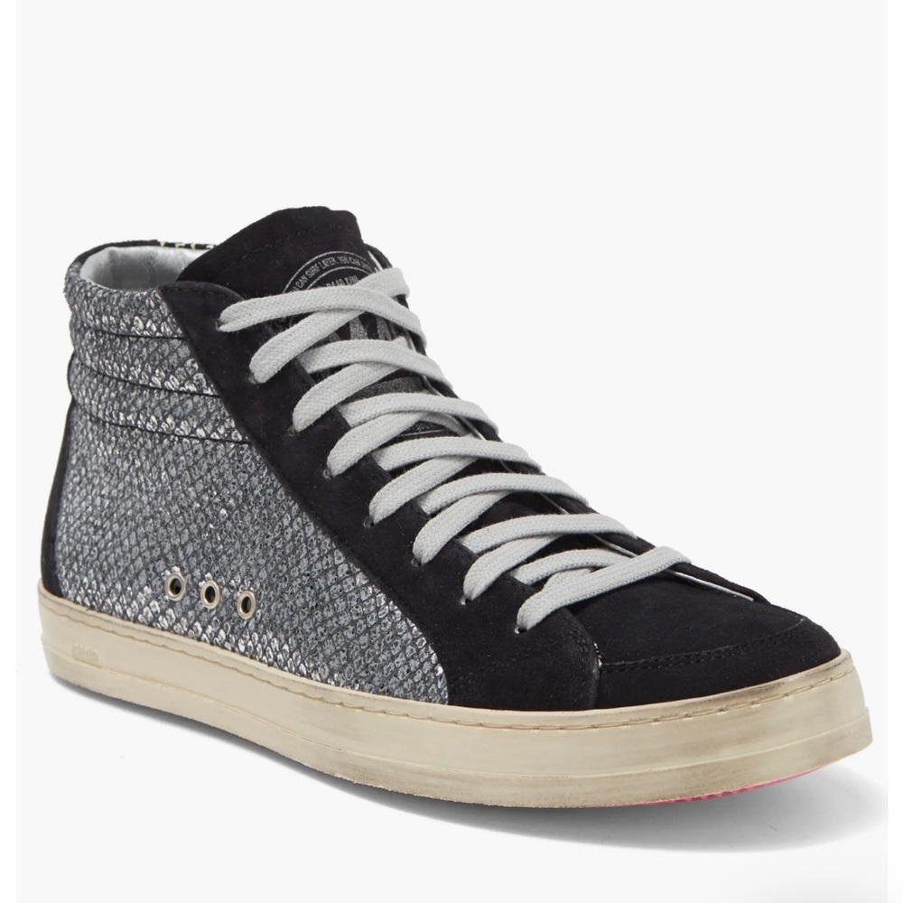 P448 F22 Snakeskin Embossed Skate Sneaker